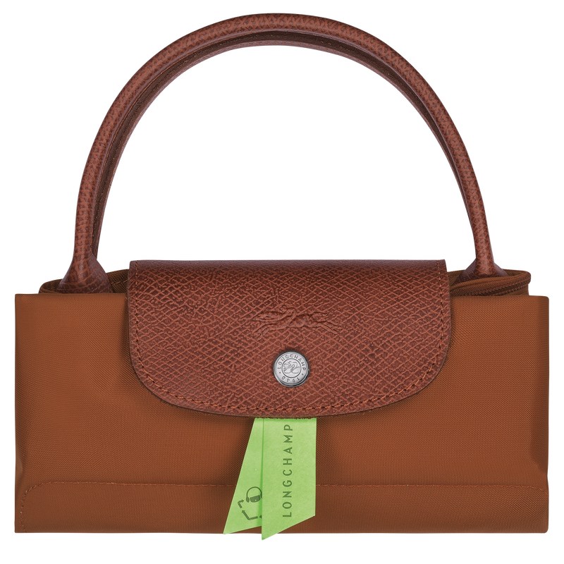 Longchamp Le Pliage Green S Handbag - Recycled canvas Cognac | 0642-GELZI