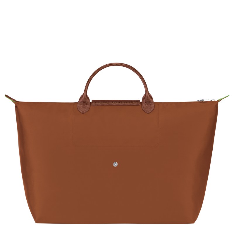 Longchamp Le Pliage Green S Travel bag - Recycled canvas Cognac | 9526-KMULX