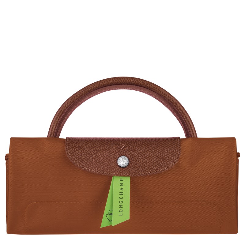 Longchamp Le Pliage Green S Travel bag - Recycled canvas Cognac | 9526-KMULX