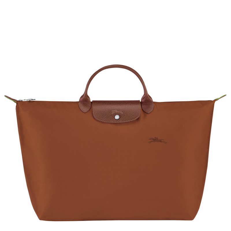 Longchamp Le Pliage Green S Travel bag - Recycled canvas Cognac | 9526-KMULX