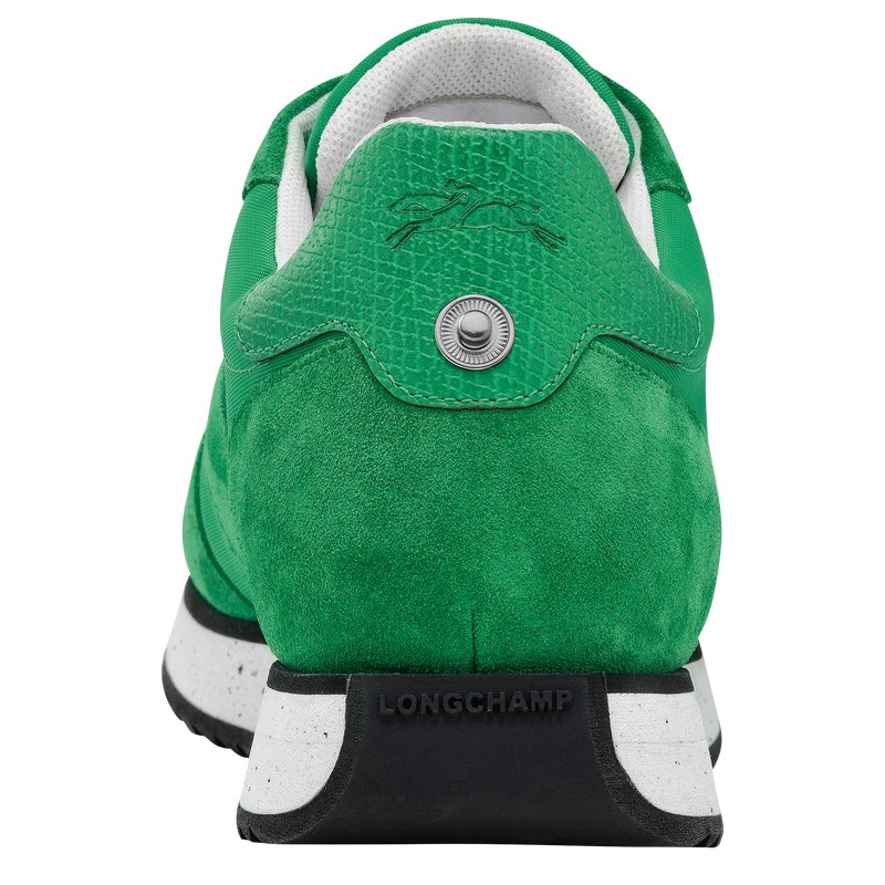 Longchamp Le Pliage Green Sneakers - Leather Yeşil | 8752-EWXSA