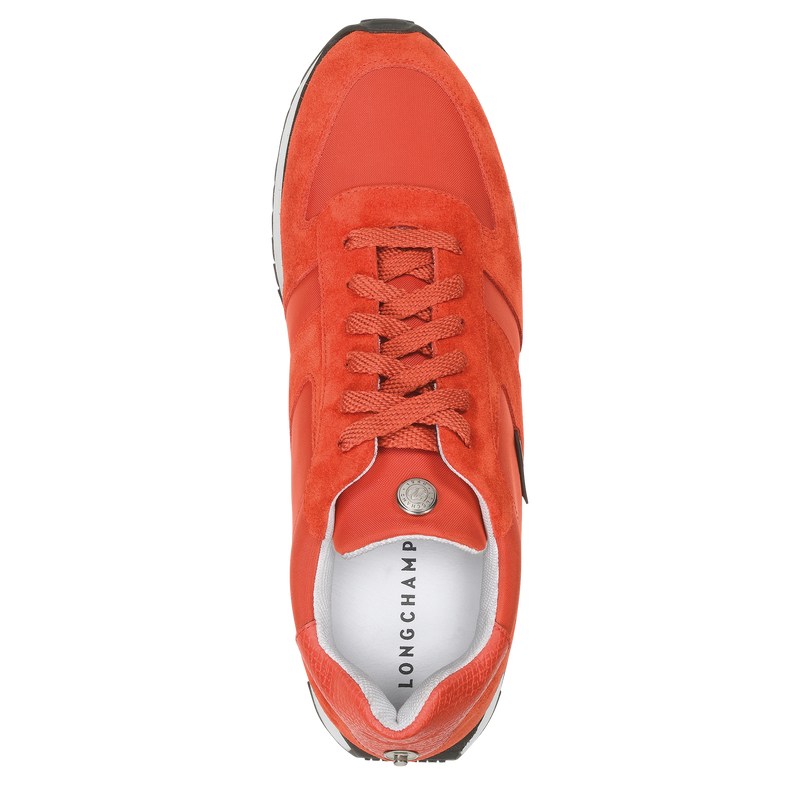 Longchamp Le Pliage Green Sneakers - Leather Tomato | 5392-BTUES