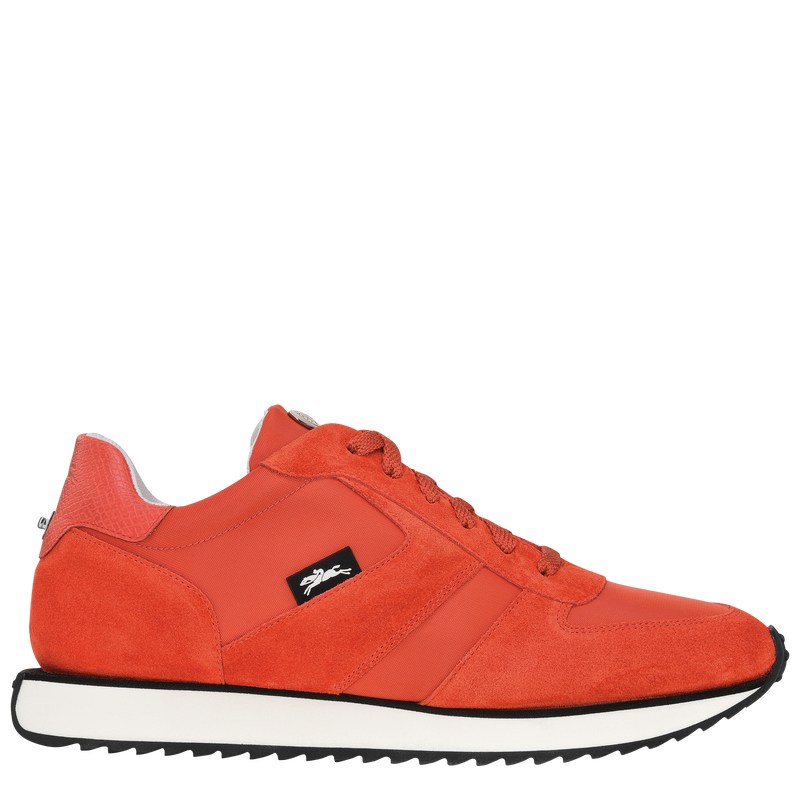 Longchamp Le Pliage Green Sneakers - Leather Tomato | 5392-BTUES