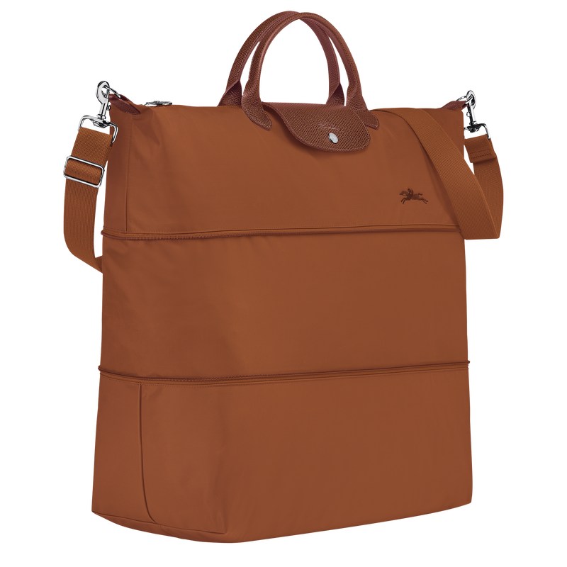 Longchamp Le Pliage Green Travel bag expandable - Recycled canvas Cognac | 2708-MJHRK