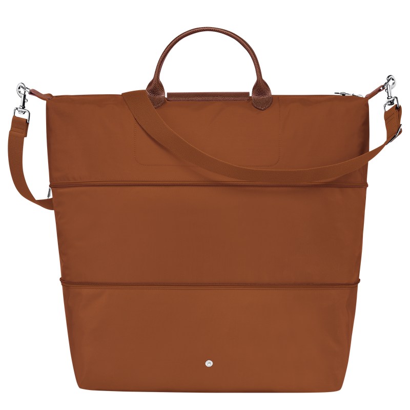 Longchamp Le Pliage Green Travel bag expandable - Recycled canvas Cognac | 2708-MJHRK