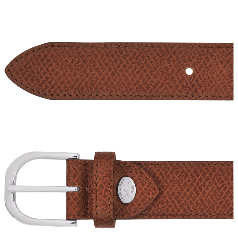 Longchamp Le Pliage Ladies' Belt - Leather Cognac | 7590-OUXAP