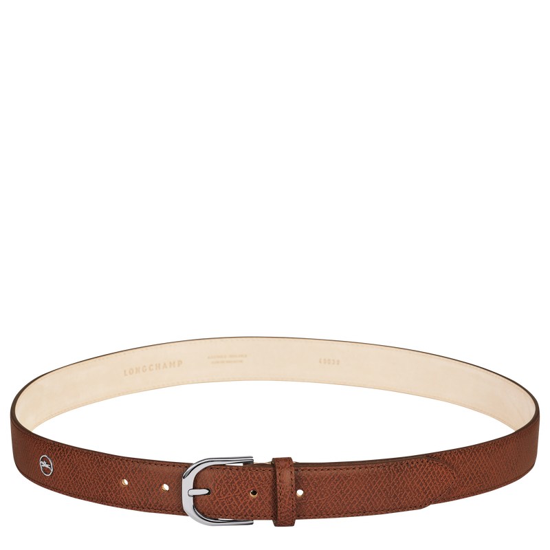 Longchamp Le Pliage Ladies\' Belt - Leather Cognac | 7590-OUXAP