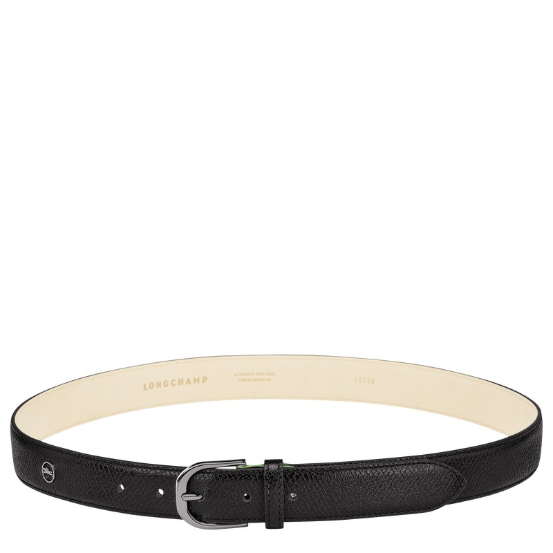 Longchamp Le Pliage Ladies\' Belt - Leather Siyah | 7680-WRDAX