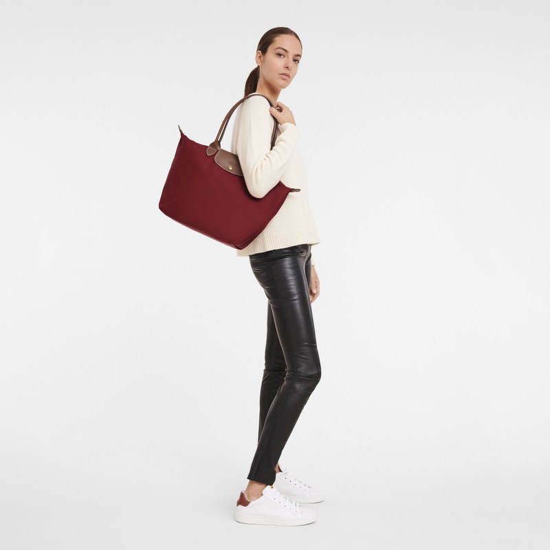 Longchamp Le Pliage Original L Tote bag - Recycled canvas Kırmızı | 9437-DLHAI