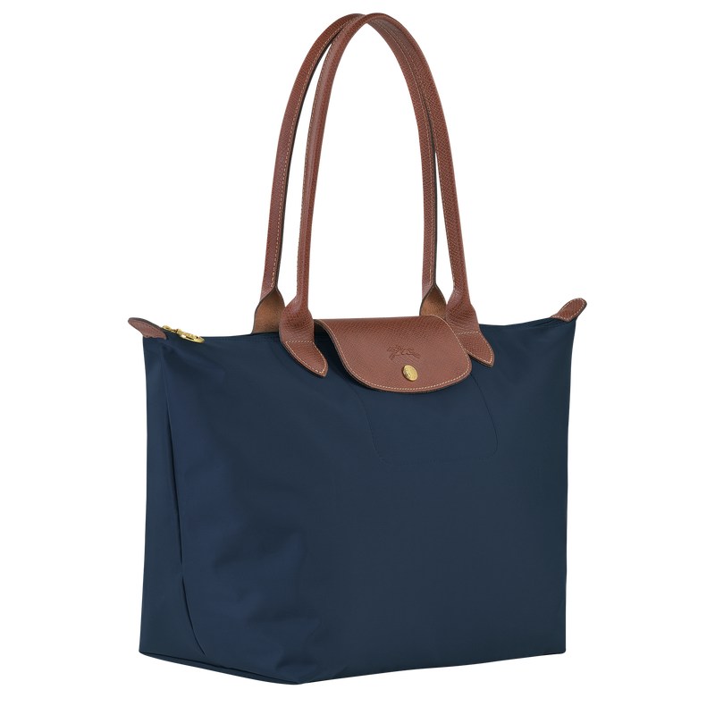 Longchamp Le Pliage Original L Tote bag - Recycled canvas Lacivert | 4137-NYWBV