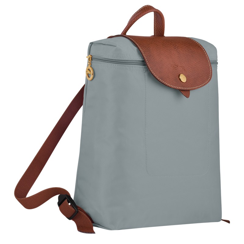 Longchamp Le Pliage Original M Backpack - Recycled canvas Steel | 7320-DRHMX