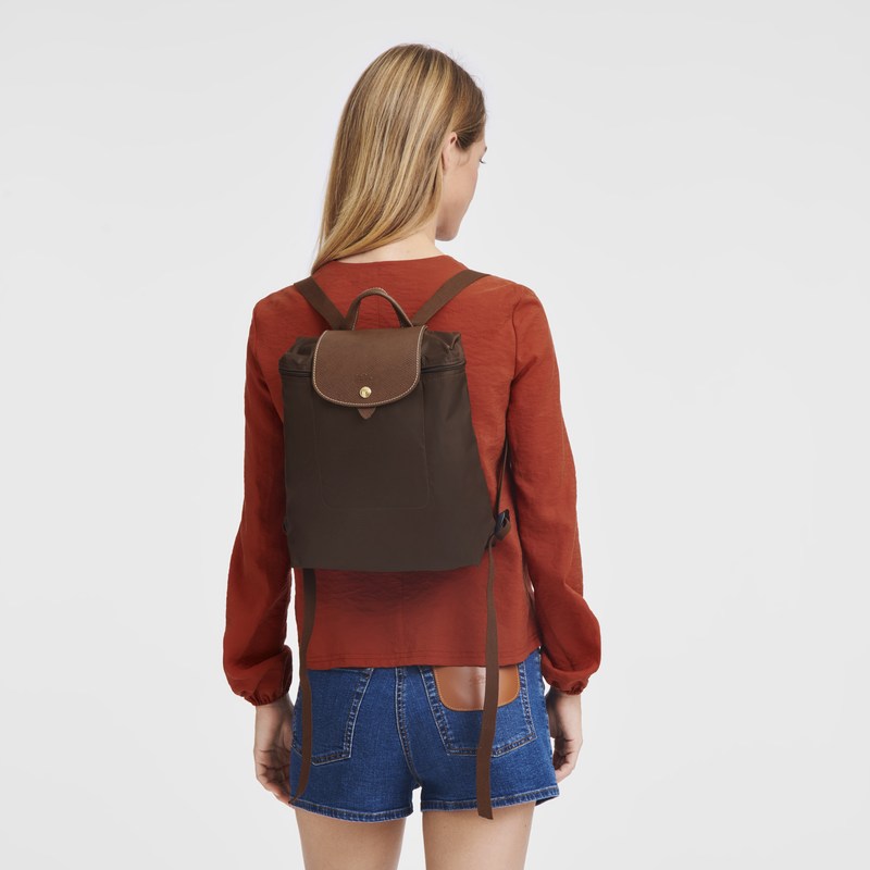 Longchamp Le Pliage Original M Backpack - Recycled canvas Ebony | 6934-FELTW