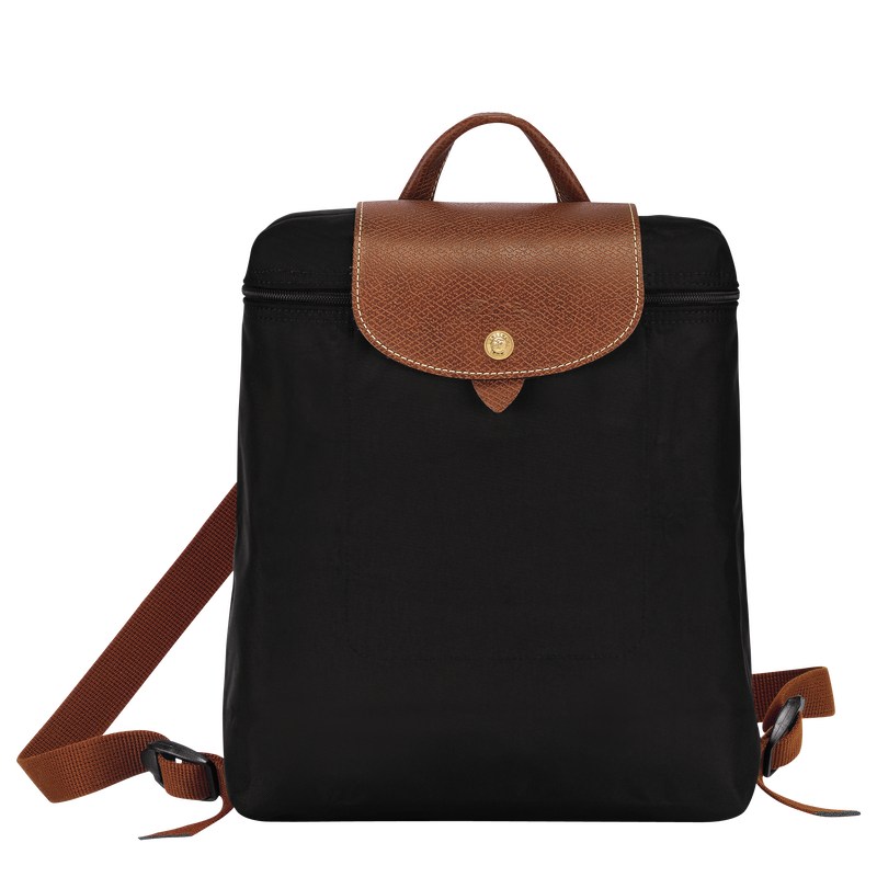 Longchamp Le Pliage Original M Backpack - Recycled canvas Siyah | 4912-FAQPS