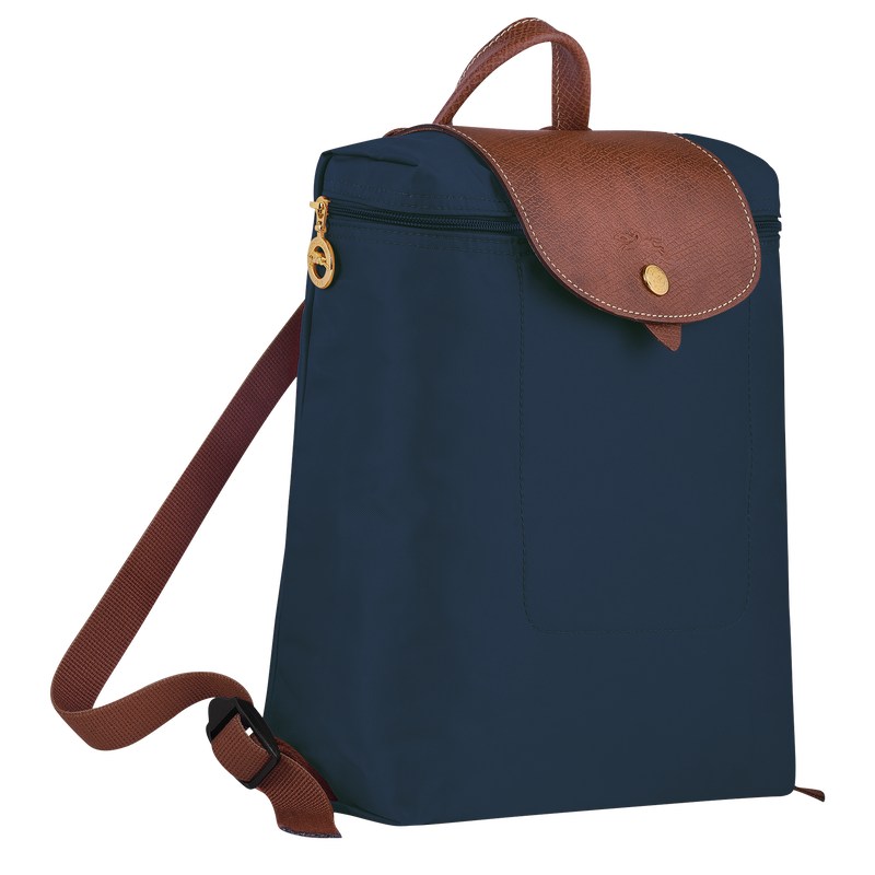 Longchamp Le Pliage Original M Backpack - Recycled canvas Lacivert | 3761-ARDHZ