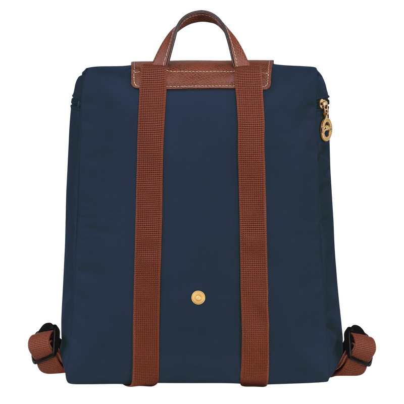 Longchamp Le Pliage Original M Backpack - Recycled canvas Lacivert | 3761-ARDHZ