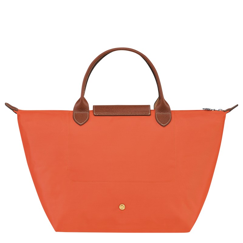 Longchamp Le Pliage Original M Handbag - Recycled canvas Turuncu | 6258-TXBRW