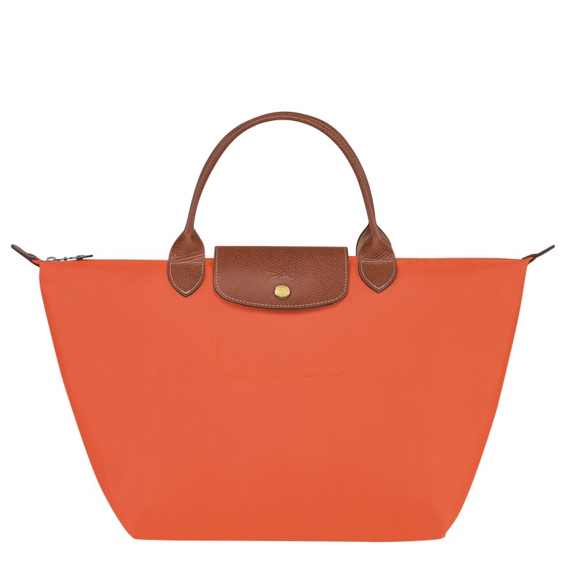 Longchamp Le Pliage Original M Handbag - Recycled canvas Turuncu | 6258-TXBRW