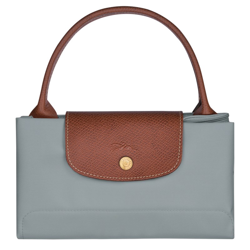 Longchamp Le Pliage Original M Handbag - Recycled canvas Steel | 9185-UHVYF