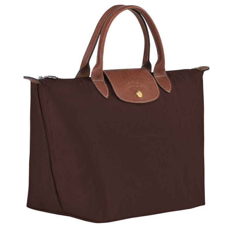 Longchamp Le Pliage Original M Handbag - Recycled canvas Ebony | 3795-JZNGP