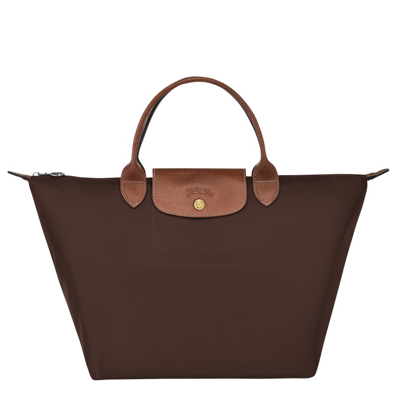 Longchamp Le Pliage Original M Handbag - Recycled canvas Ebony | 3795-JZNGP