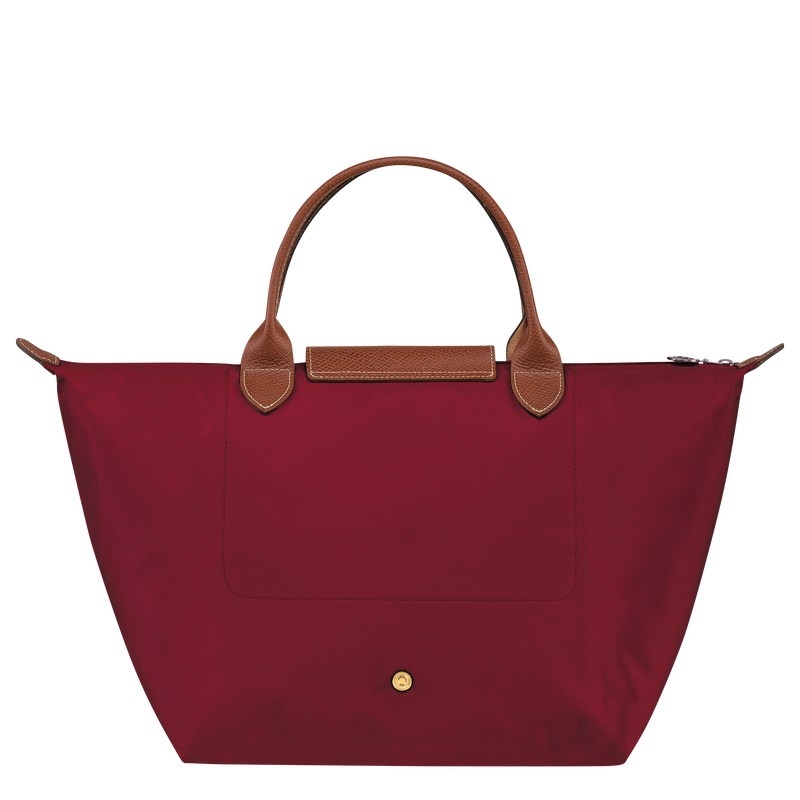 Longchamp Le Pliage Original M Handbag - Recycled canvas Kırmızı | 5139-OEDXA