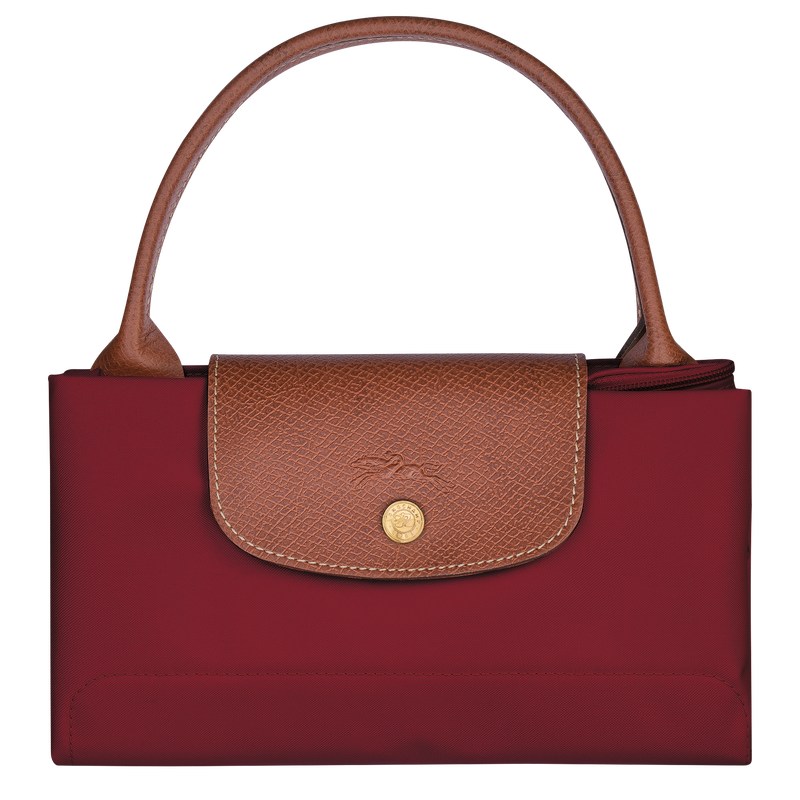 Longchamp Le Pliage Original M Handbag - Recycled canvas Kırmızı | 5139-OEDXA