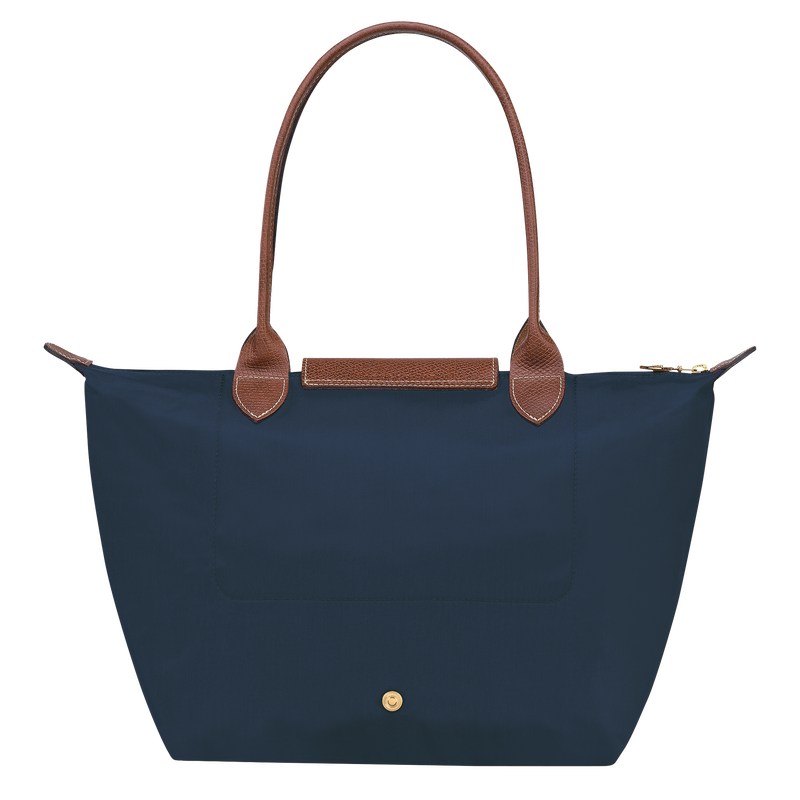 Longchamp Le Pliage Original M Tote bag - Recycled canvas Lacivert | 5376-ZVIPA