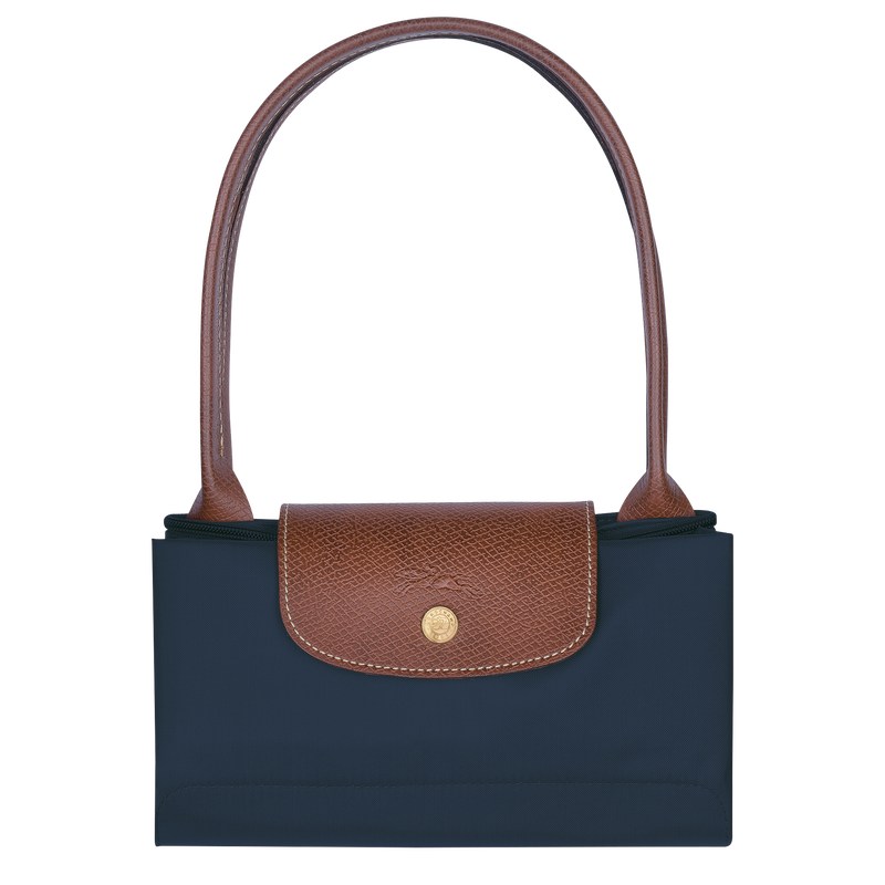 Longchamp Le Pliage Original M Tote bag - Recycled canvas Lacivert | 5376-ZVIPA