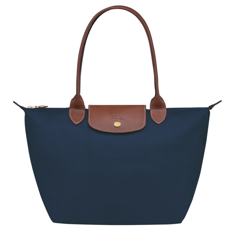 Longchamp Le Pliage Original M Tote bag - Recycled canvas Lacivert | 5376-ZVIPA