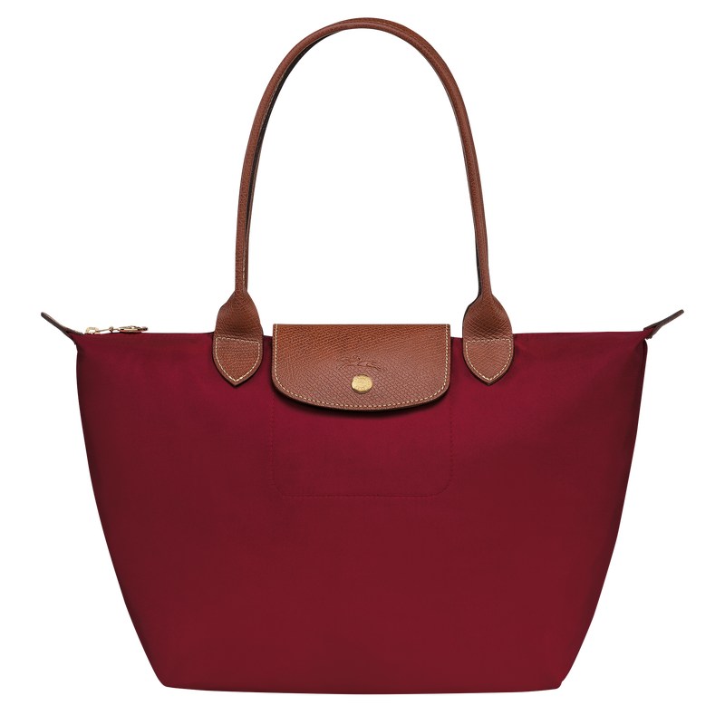 Longchamp Le Pliage Original M Tote bag - Recycled canvas Kırmızı | 0419-ASRKU