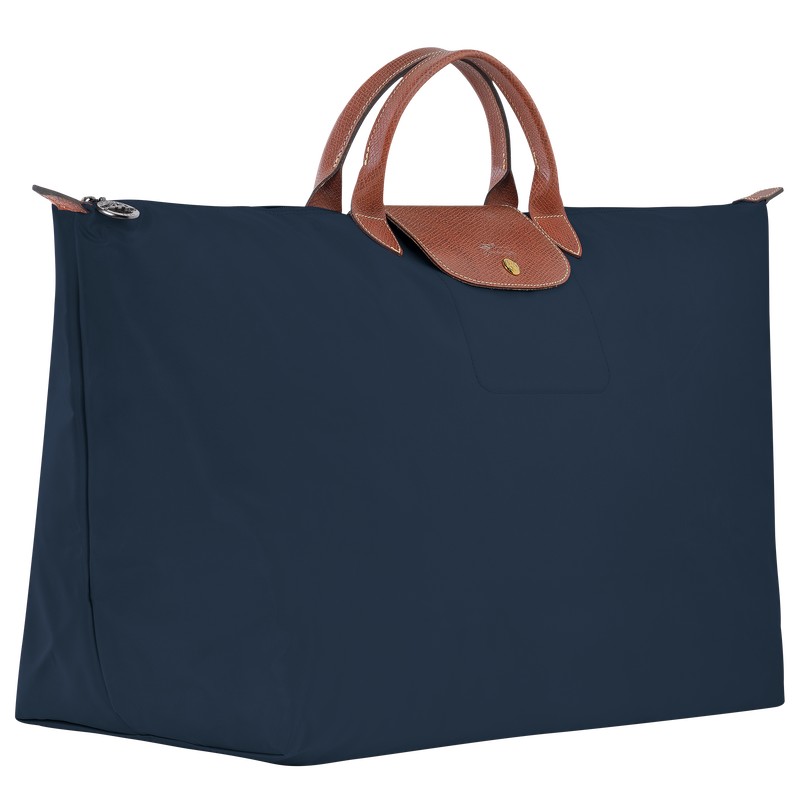 Longchamp Le Pliage Original M Travel bag - Recycled canvas Lacivert | 4512-LRQPA