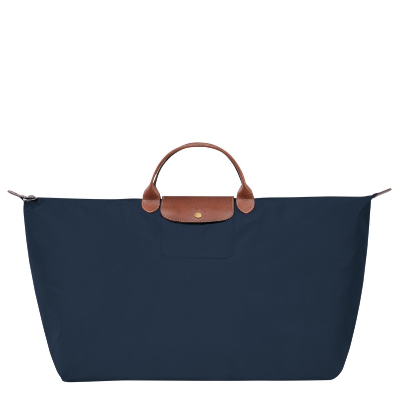 Longchamp Le Pliage Original M Travel bag - Recycled canvas Lacivert | 4512-LRQPA