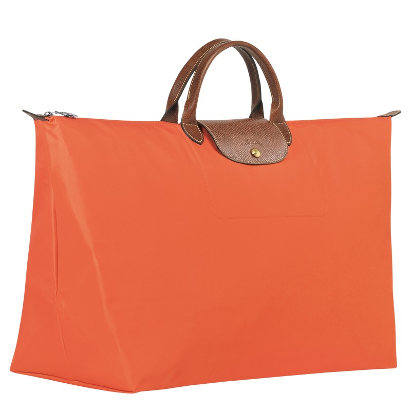 Longchamp Le Pliage Original M Travel bag - Recycled canvas Turuncu | 0563-RTOVX