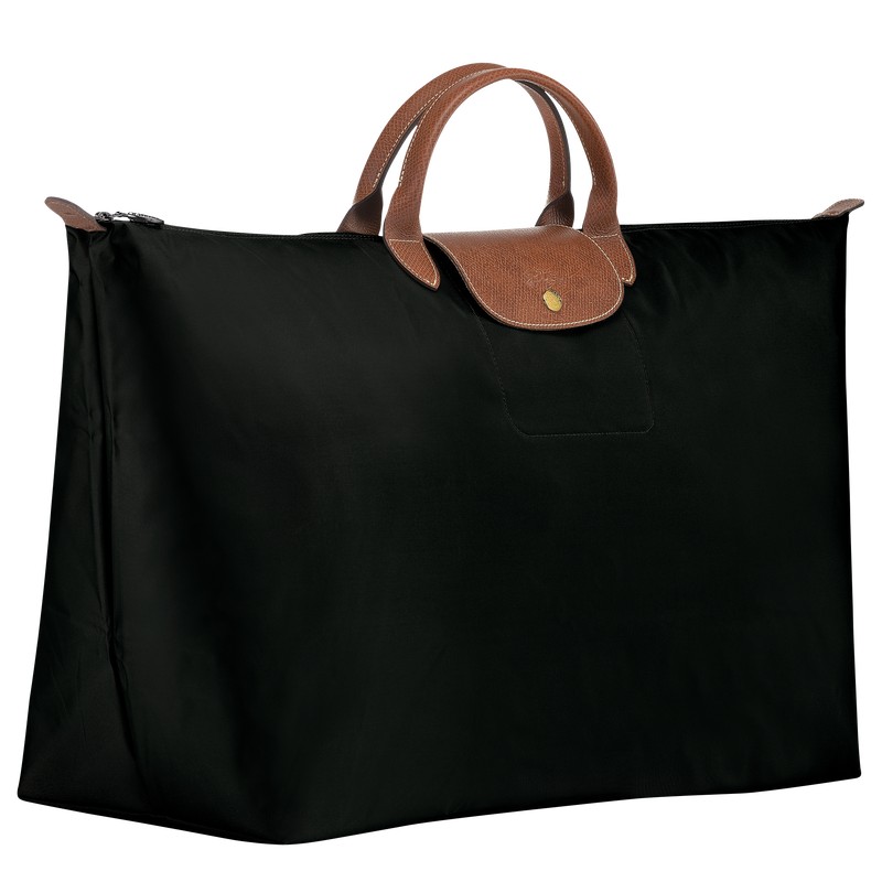 Longchamp Le Pliage Original M Travel bag - Recycled canvas Siyah | 4623-TZCBI