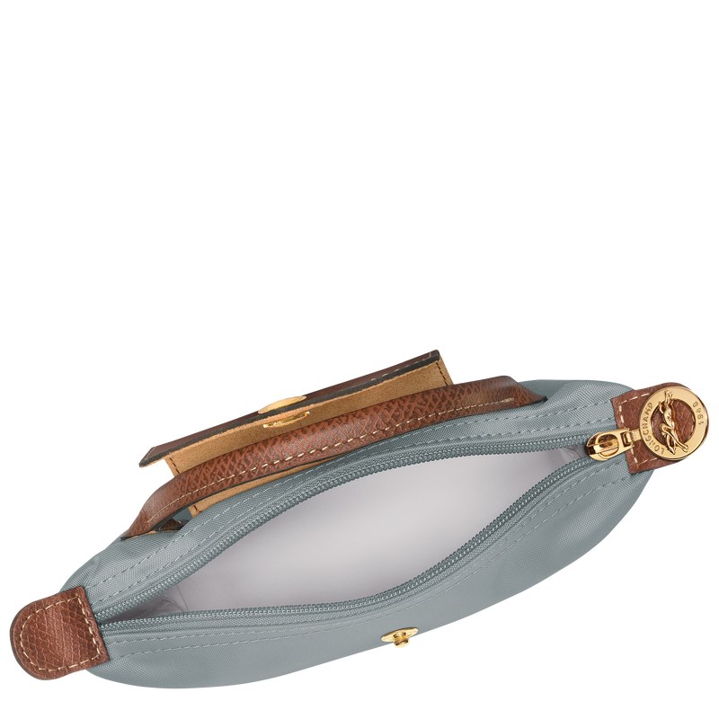 Longchamp Le Pliage Original Pouch with handle - Recycled canvas Steel | 3451-OIADU