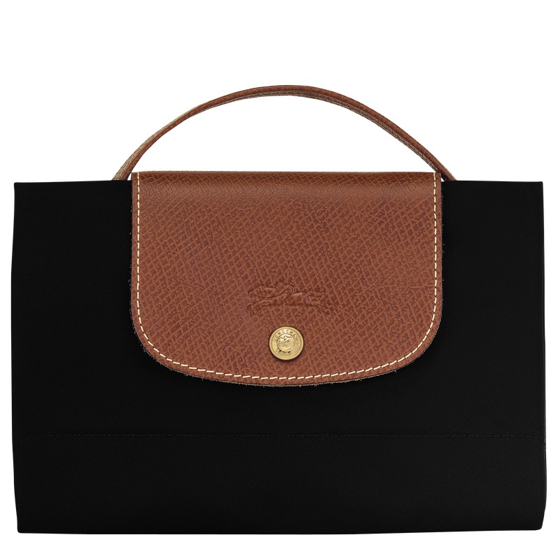 Longchamp Le Pliage Original S Briefcase - Recycled canvas Siyah | 6879-XZAJC