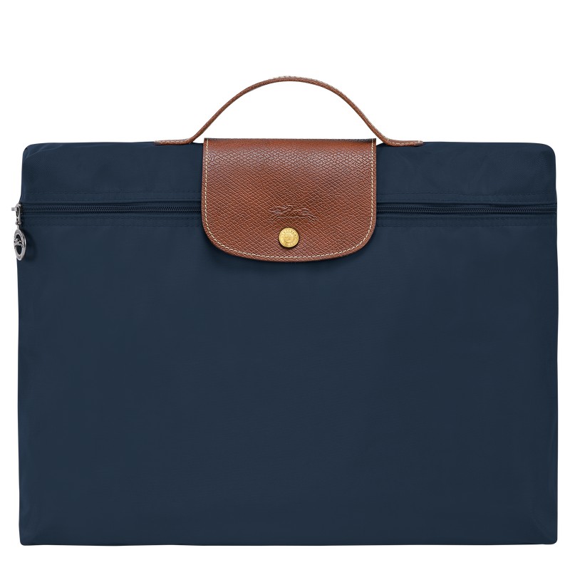 Longchamp Le Pliage Original S Briefcase - Recycled canvas Lacivert | 4819-NLVUI