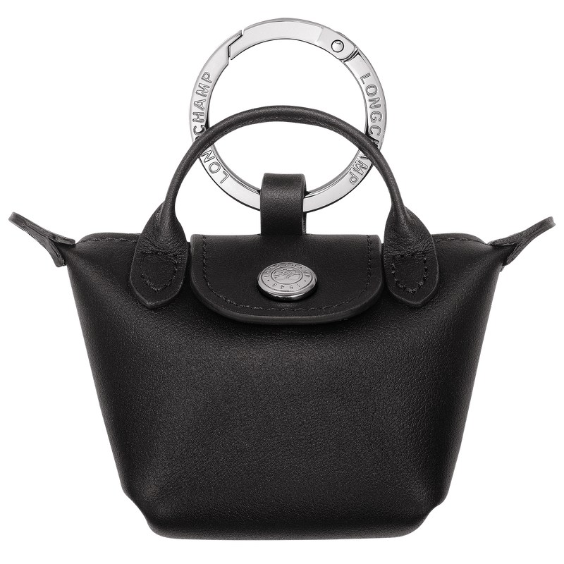 Longchamp Le Pliage Xtra Airpods case - Leather Siyah | 9465-SRNWB