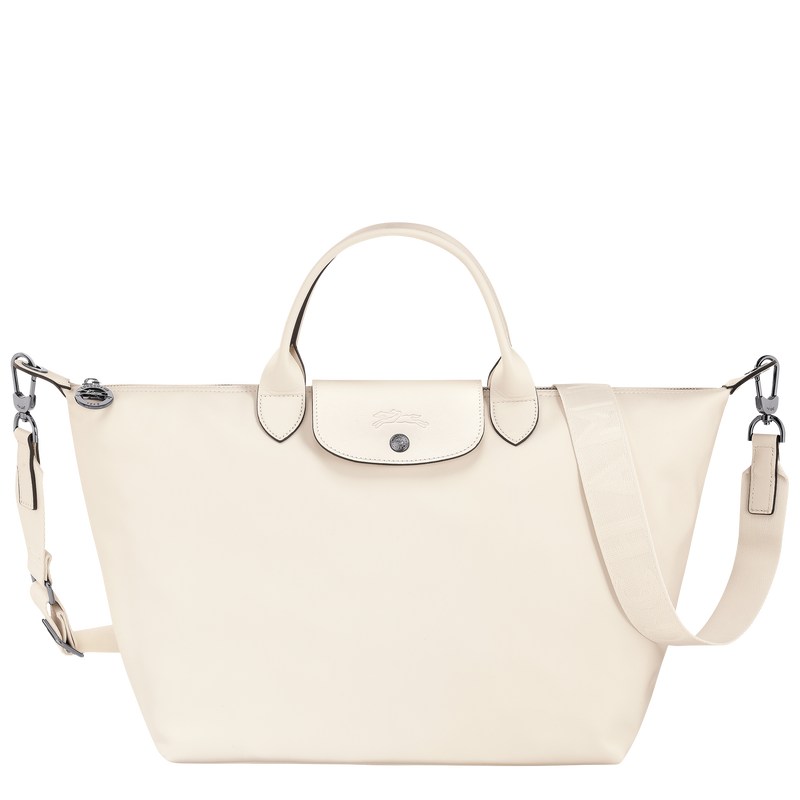 Longchamp Le Pliage Xtra L Handbag - Leather Ecru | 6503-NLJCM