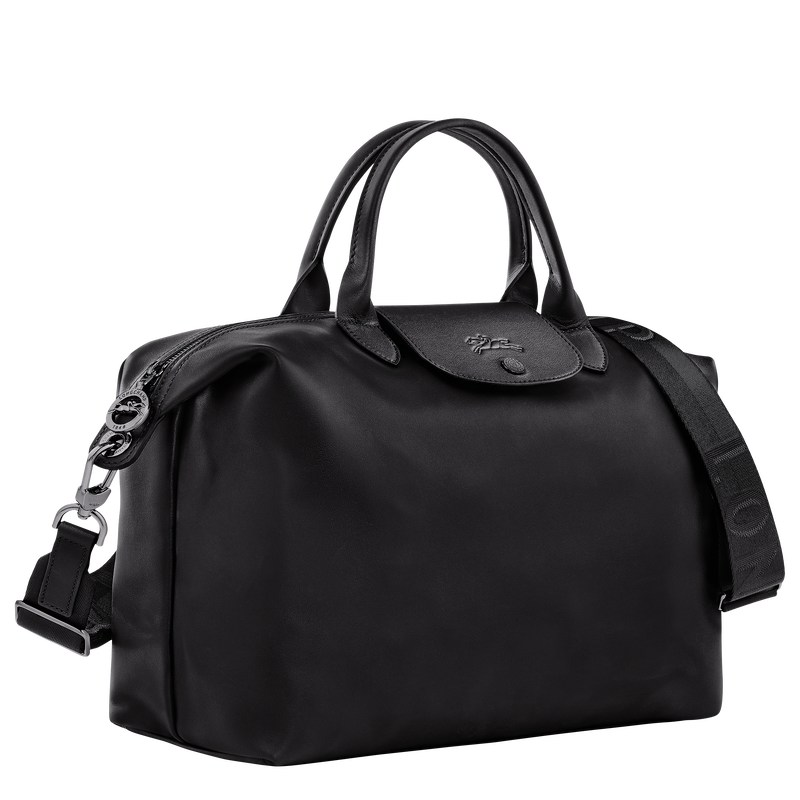 Longchamp Le Pliage Xtra L Handbag - Leather Siyah | 0284-ZVGRI