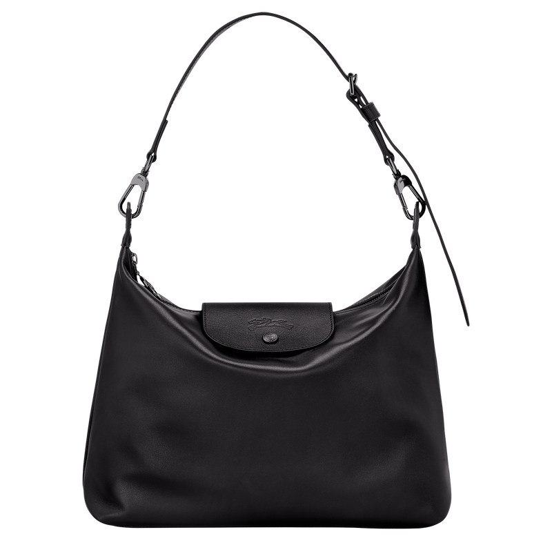 Longchamp Le Pliage Xtra M Hobo bag - Leather Siyah | 3841-JDRYM