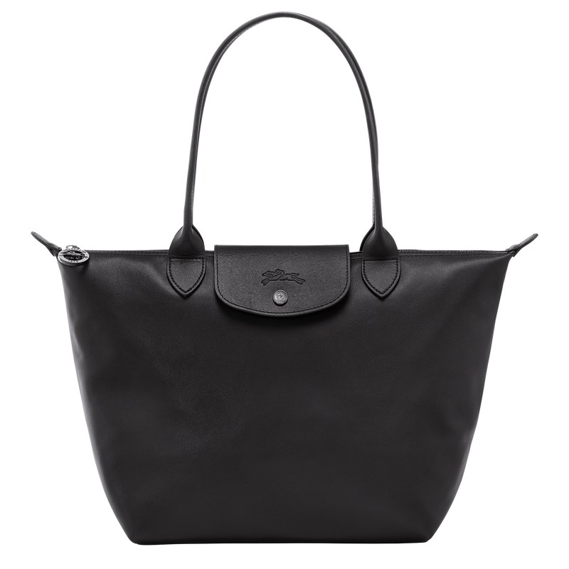 Longchamp Le Pliage Xtra M Tote bag - Leather Siyah | 0457-FUDCZ