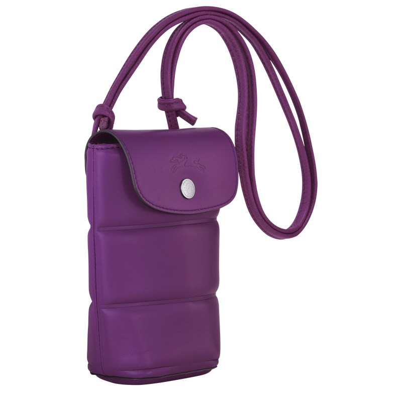 Longchamp Le Pliage Xtra Phone case - Leather Violet | 6923-CGPBT