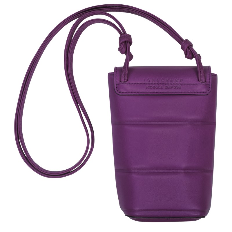 Longchamp Le Pliage Xtra Phone case - Leather Violet | 6923-CGPBT