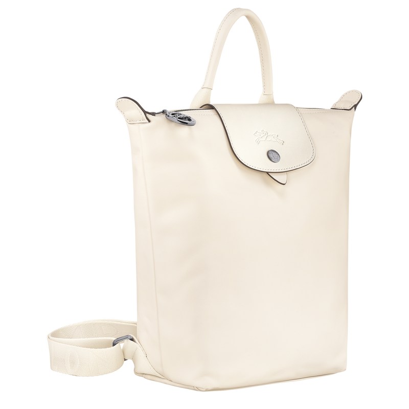 Longchamp Le Pliage Xtra S Backpack - Leather Ecru | 2398-FTDJU