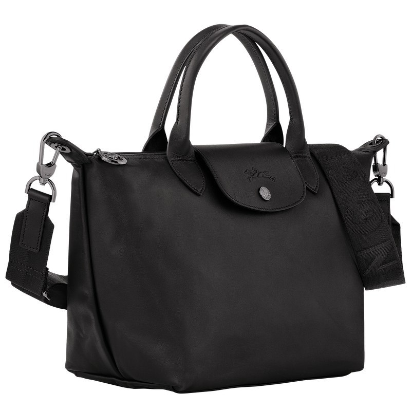 Longchamp Le Pliage Xtra S Handbag - Leather Siyah | 3297-UFRZW