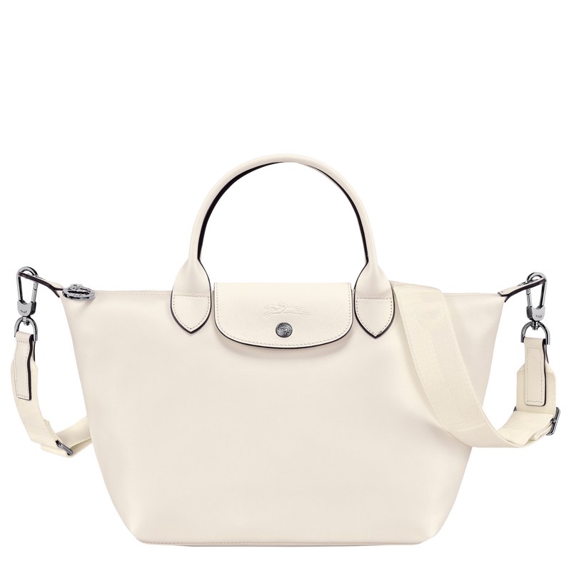 Longchamp Le Pliage Xtra S Handbag - Leather Ecru | 0583-ETMZC