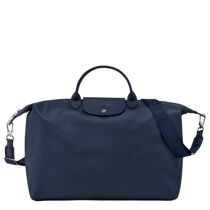 Longchamp Le Pliage Xtra S Travel bag - Leather Lacivert | 9467-DNIJE