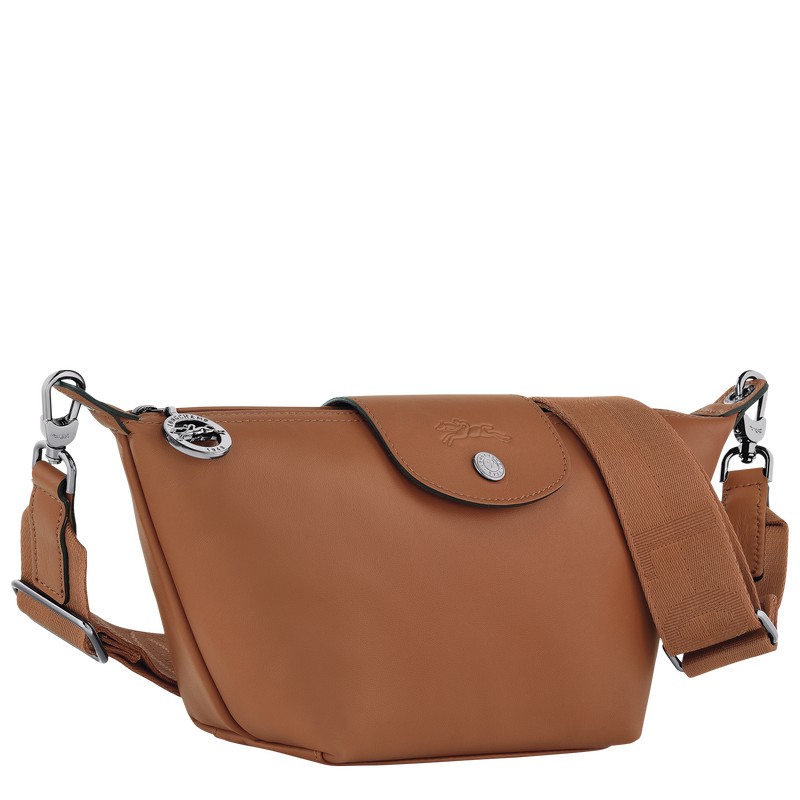 Longchamp Le Pliage Xtra XS Crossbody bag - Leather Cognac | 0379-KWBRQ