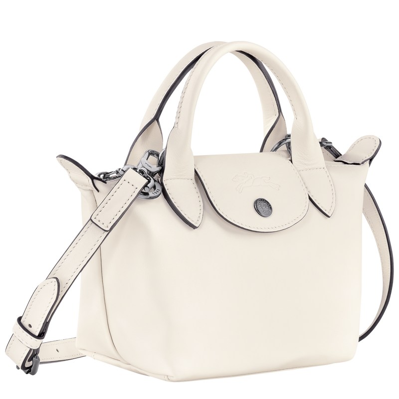 Longchamp Le Pliage Xtra XS Handbag - Leather Ecru | 1850-BSKQY